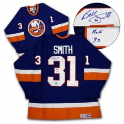 Billy Smith CCM New York Islanders Premier Blue Baby Throwback NHL Jersey