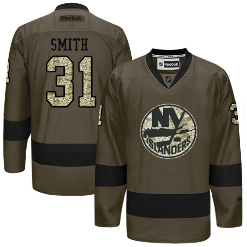 Billy Smith Reebok New York Islanders Authentic Green
