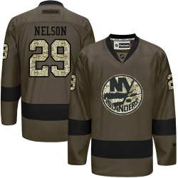 Brock Nelson Reebok New York Islanders Authentic Green Salute to Service NHL Jersey