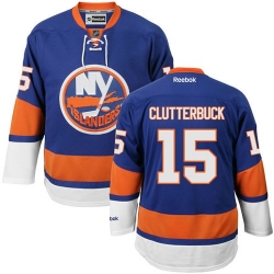 Cal Clutterbuck Reebok New York Islanders Authentic Royal Blue Home NHL Jersey