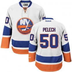 Adam Pelech Reebok New York Islanders Authentic White Away Jersey