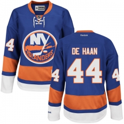 Calvin de Haan Women's Reebok New York Islanders Premier Royal Blue Home Jersey