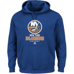 NHL New York Islanders Majestic Critical Victory VIII Fleece Hoodie - Royal Blue