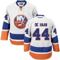 Calvin de Haan Youth Reebok New York Islanders Authentic White Away Jersey
