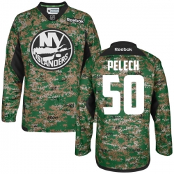 Adam Pelech Reebok New York Islanders Authentic Camo Digital Veteran's Day Practice Jersey