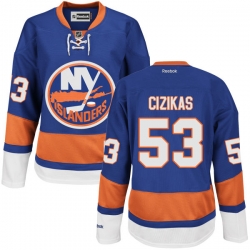 Casey Cizikas Women's Reebok New York Islanders Premier Royal Blue Home Jersey