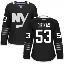 Casey Cizikas Women's Reebok New York Islanders Premier Black Alternate Jersey