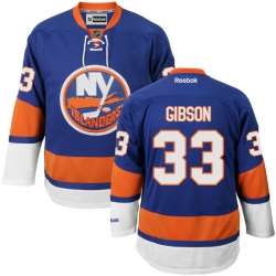 Christopher Gibson Youth Reebok New York Islanders Authentic Royal Blue Home Jersey