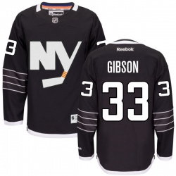 Christopher Gibson Youth Reebok New York Islanders Authentic Black Practice Jersey
