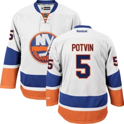Denis Potvin Reebok New York Islanders Authentic White Away NHL Jersey