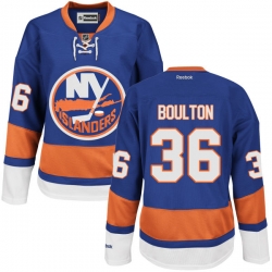 Eric Boulton Women's Reebok New York Islanders Premier Royal Blue Home Jersey