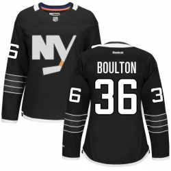 Eric Boulton Women's Reebok New York Islanders Premier Black Alternate Jersey