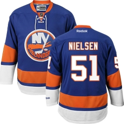 Frans Nielsen Reebok New York Islanders Authentic Royal Blue Home NHL Jersey