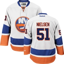 Frans Nielsen Reebok New York Islanders Authentic White Away NHL Jersey