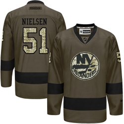 Frans Nielsen Reebok New York Islanders Authentic Green Salute to Service NHL Jersey