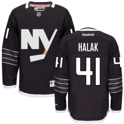 Jaroslav Halak Reebok New York Islanders Authentic Black Third NHL Jersey