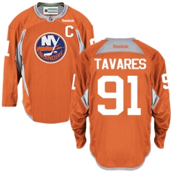 John Tavares Reebok New York Islanders Authentic Orange Practice NHL Jersey