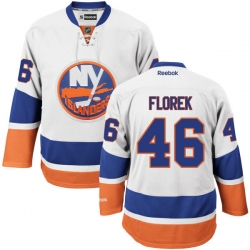 Justin Florek Reebok New York Islanders Premier White Away Jersey