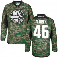 Justin Florek Reebok New York Islanders Authentic Camo Digital Veteran's Day Practice Jersey