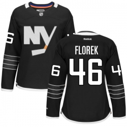 Justin Florek Women's Reebok New York Islanders Premier Black Alternate Jersey