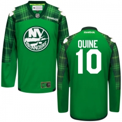 Alan Quine Reebok New York Islanders Authentic Green St. Patrick's Day Jersey