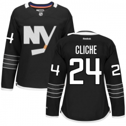 Marc-Andre Cliche Women's Reebok New York Islanders Authentic Black Alternate Jersey