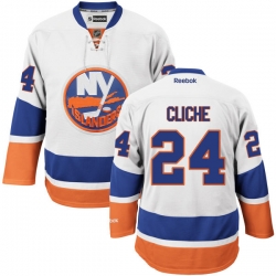 Marc-Andre Cliche Youth Reebok New York Islanders Premier White Away Jersey