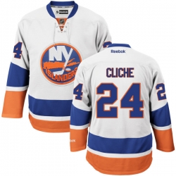 Marc-Andre Cliche Youth Reebok New York Islanders Authentic White Away Jersey