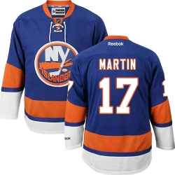 Matt Martin Reebok New York Islanders Premier Royal Blue Home NHL Jersey