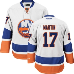 Matt Martin Reebok New York Islanders Premier White Away NHL Jersey