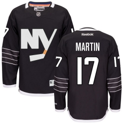 Matt Martin Reebok New York Islanders Premier Black Third NHL Jersey