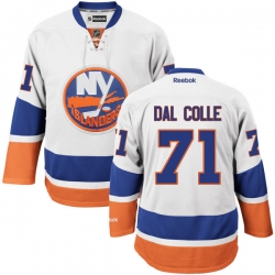 Michael Dal Colle Reebok New York Islanders Premier White Away Jersey