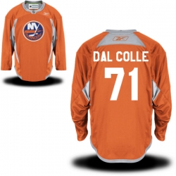 Michael Dal Colle Reebok New York Islanders Premier Orange Alternate Practice Jersey