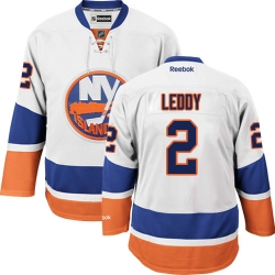 Nick Leddy Reebok New York Islanders Premier White Away NHL Jersey