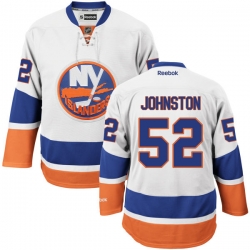 Ross Johnston Reebok New York Islanders Premier White Away Jersey