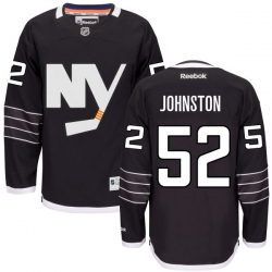 Ross Johnston Reebok New York Islanders Premier Black Practice Jersey