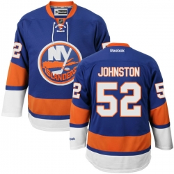 Ross Johnston Reebok New York Islanders Authentic Royal Blue Home Jersey