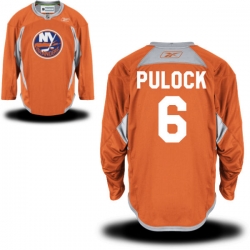 Ryan Pulock Reebok New York Islanders Premier Orange Alternate Practice Jersey