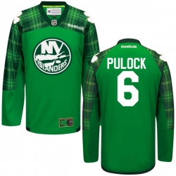 Ryan Pulock Reebok New York Islanders Premier Green St. Patrick's Day Jersey