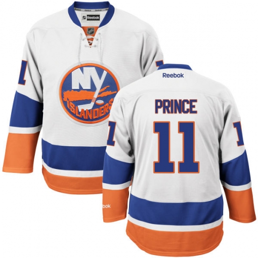 Shane Prince Youth Reebok New York Islanders Premier White Away Jersey