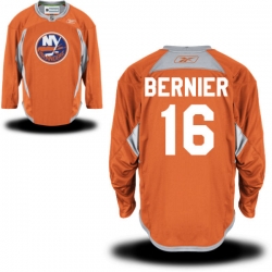Steve Bernier Reebok New York Islanders Premier Orange Alternate Practice Jersey