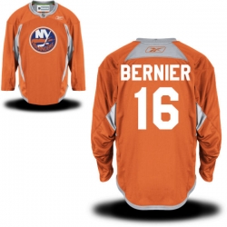 Steve Bernier Reebok New York Islanders Premier Orange Alternate Practice Jersey
