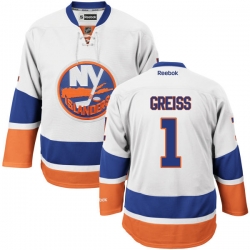 Thomas Greiss Reebok New York Islanders Premier White Away Jersey