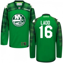 Andrew Ladd Reebok New York Islanders Authentic Green St. Patrick's Day Jersey