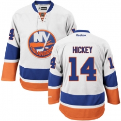 Thomas Hickey Reebok New York Islanders Premier White Away Jersey