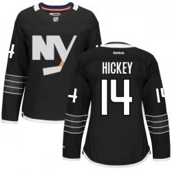 Thomas Hickey Women's Reebok New York Islanders Premier Black Alternate Jersey