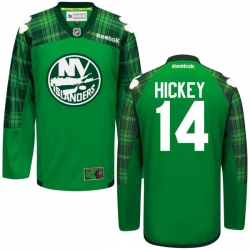 Thomas Hickey Youth Reebok New York Islanders Authentic Green St. Patrick's Day Jersey
