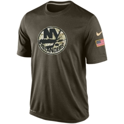 NHL New York Islanders Nike Olive Salute To Service KO Performance Dri-FIT T-Shirt