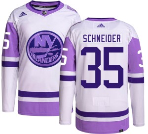 Cory Schneider Men's Adidas New York Islanders Authentic Hockey Fights Cancer Jersey