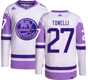 John Tonelli Men's Adidas New York Islanders Authentic Hockey Fights Cancer Jersey